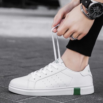 Casual ανδρικά έκο δερμάτινα  παπούτσια με επίπεδη σόλα