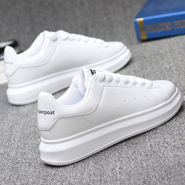 Prozračne kožne tenisice s ravnim potplatom - muške i ženske