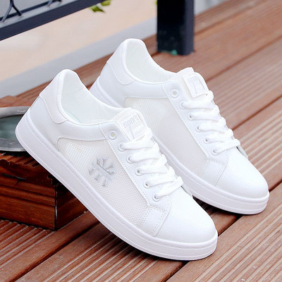 Ανδρικά ανοιξιάτικα αθλητικά παπούτσια με επίπεδη σόλα - οικολογικό δέρμα