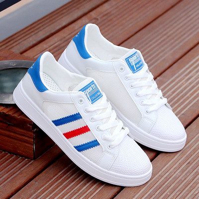 Ανδρικά ανοιξιάτικα αθλητικά παπούτσια με επίπεδη σόλα - οικολογικό δέρμα