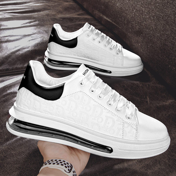 Ležerne muške kožne tenisice s ravnim potplatom