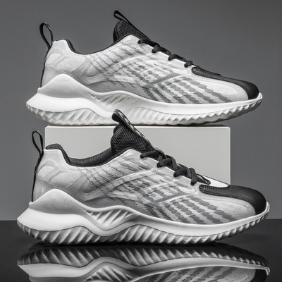 Νέο μοντέλο καλοκαιρινά αθλητικά παπούτσια από ύφασμα που αναπνέει με κορδόνια