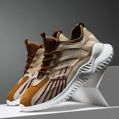 Νέο μοντέλο καλοκαιρινά αθλητικά παπούτσια από ύφασμα που αναπνέει με κορδόνια