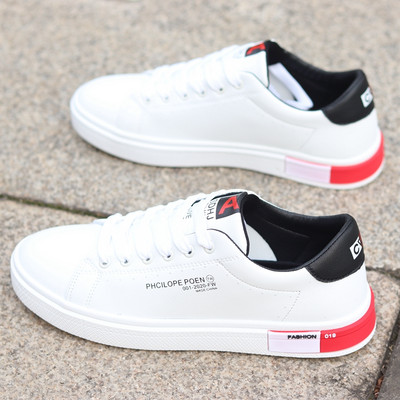 Νέο μοντέλο ανοιξιάτικά αθλητικά παπούτσια με κέντημα - faux δέρμα