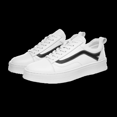 Ανδρικά sneakers με επίπεδη σόλα - έκο δερμάτινα