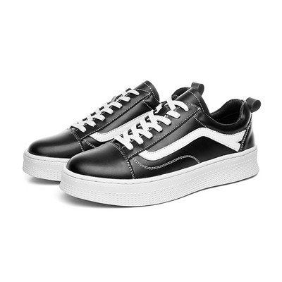 Ανδρικά sneakers με επίπεδη σόλα - έκο δερμάτινα