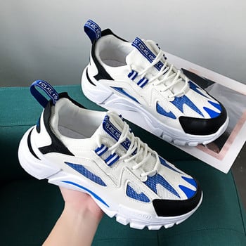 Ανδρικά sneakers για το φθινόπωρο με πλέγμα στο πάνω μέρος