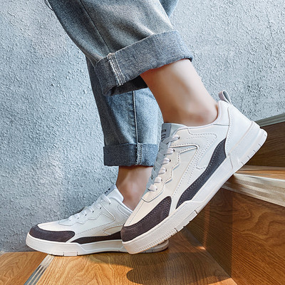 Ανδρικά παπούτσια από faux δέρμα με επίπεδη σόλα