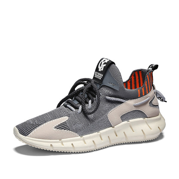 Υφασμάτινα ανδρικά αθλητικά παπούτσια με επίπεδη σόλα