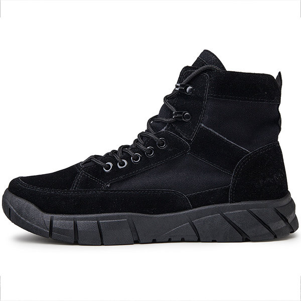 Novi model muških visokih tenisica sa vezicama od eko brušene kože