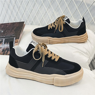 Ανδρικά αθλητικά παπούτσια με επίπεδη σόλα - κατασκευασμένα από ύφασμα