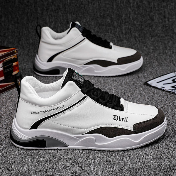 Moderne muške tenisice sa ravnim đonom - od eko kože