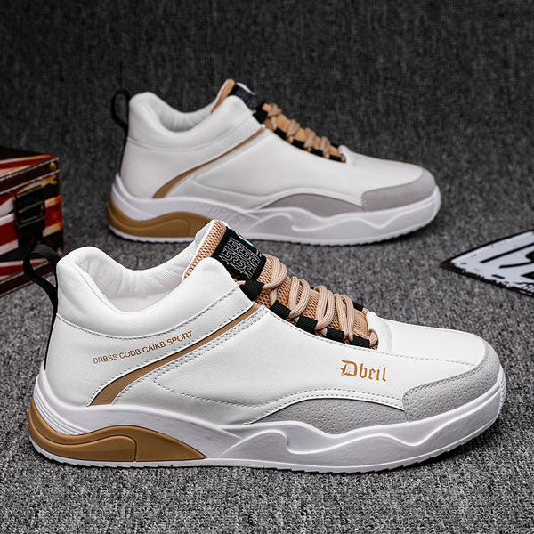 Moderne muške tenisice sa ravnim đonom - od eko kože