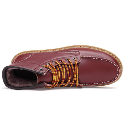 Ανδρικές μπότες casual από έκο δέρμα με ή χωρίς ζεστή φόδρα