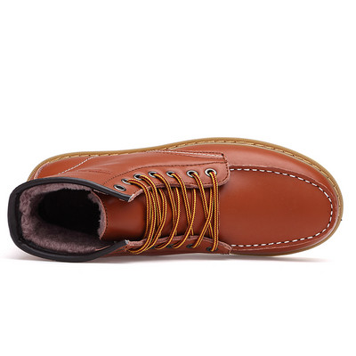 Ανδρικές μπότες casual από έκο δέρμα με ή χωρίς ζεστή φόδρα