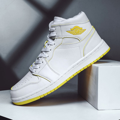 Ανδρικά παπούτσια από faux δέρμα - υψηλό μοντέλο