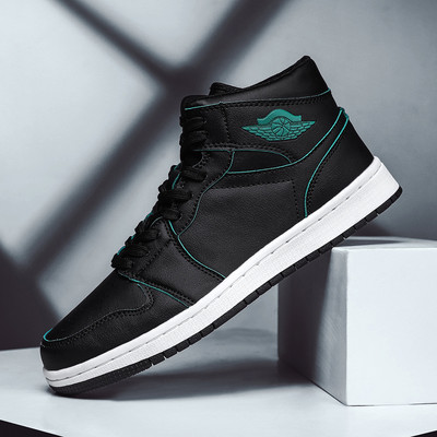 Ανδρικά παπούτσια από faux δέρμα - υψηλό μοντέλο