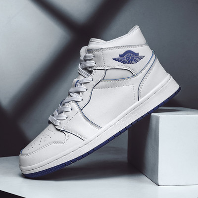 Ανδρικά παπούτσια από faux δέρμα - υψηλό μοντέλο