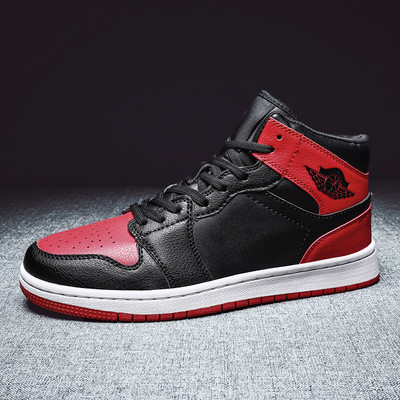 Ανδρικά αθλητικά παπούτσια υψηλού μοντέλου από οικολογικό δέρμα - διάφορα μοντέλα