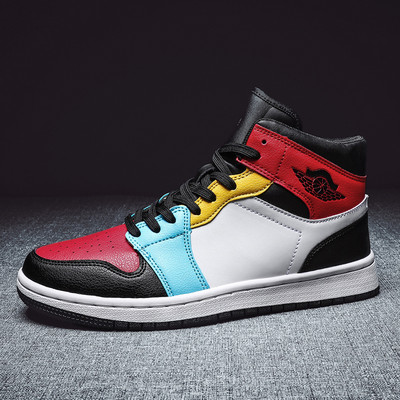 Ανδρικά αθλητικά παπούτσια υψηλού μοντέλου από οικολογικό δέρμα - διάφορα μοντέλα