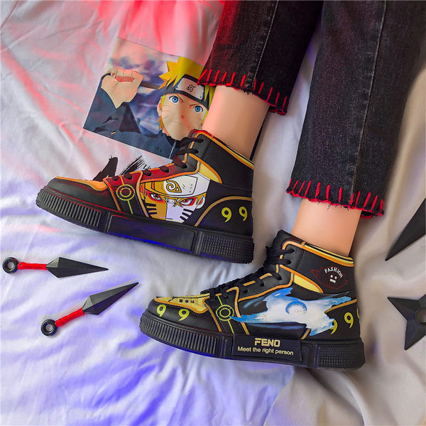 Muške kožne tenisice s ravnim potplatom i visokim modelom