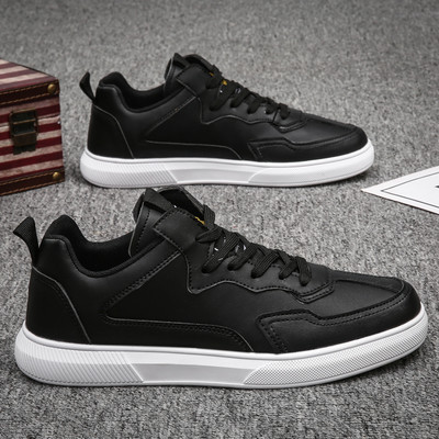 Ανδρικά έκο δερμάτινα αθλητικά παπούτσια με επίπεδη σόλα