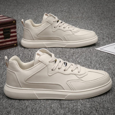 Ανδρικά έκο δερμάτινα αθλητικά παπούτσια με επίπεδη σόλα