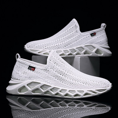 Ανδρικά αθλητικά παπούτσια με ανάγλυφη σόλα, ελαφριά και άνετα