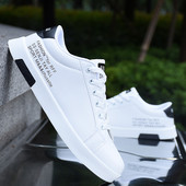 Tenisi casual barbatesti cu talpa plata - piele ecologica