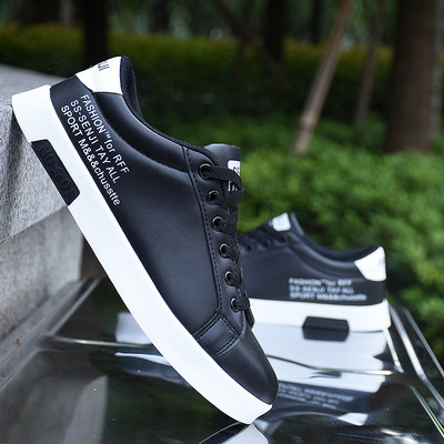 Tenisi casual barbatesti cu talpa plata - piele ecologica