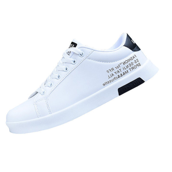 Tenisi casual barbatesti cu talpa plata - piele ecologica