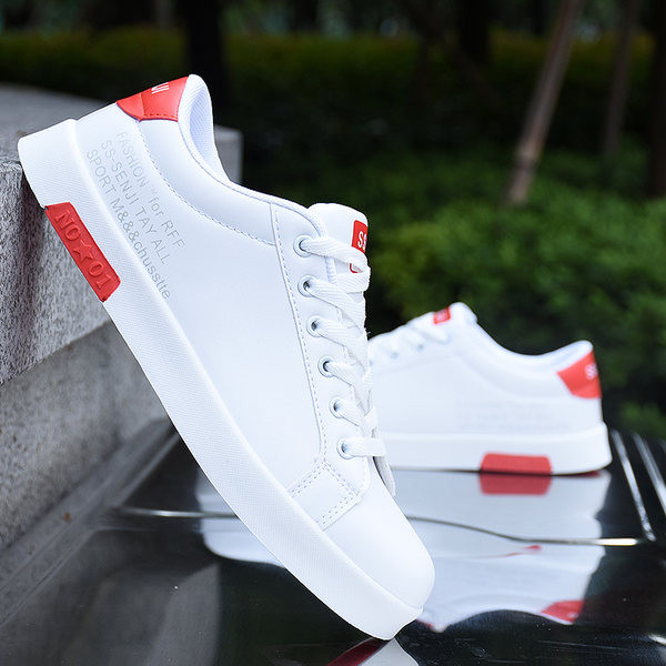 Tenisi casual barbatesti cu talpa plata - piele ecologica