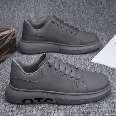 Tenisi barbati pentru toamna din piele ecologica - model uni