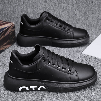 Tenisi barbati pentru toamna din piele ecologica - model uni