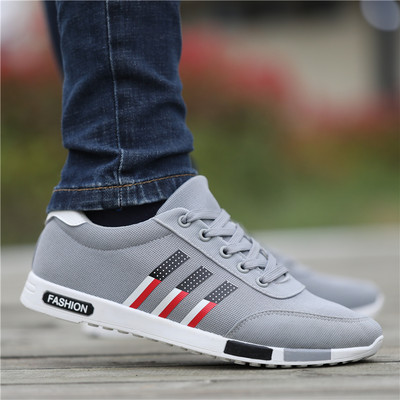 Tenisi casual barbati din material textil cu talpa plata - mai multe culori