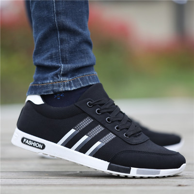 Tenisi casual barbati din material textil cu talpa plata - mai multe culori