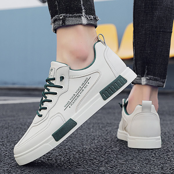 Tenisi de toamna pentru barbati comozi si usori din imitatie de piele