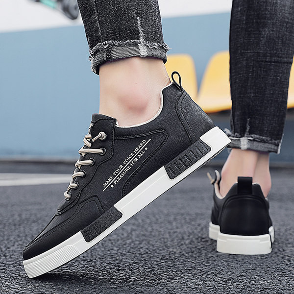 Tenisi de toamna pentru barbati comozi si usori din imitatie de piele