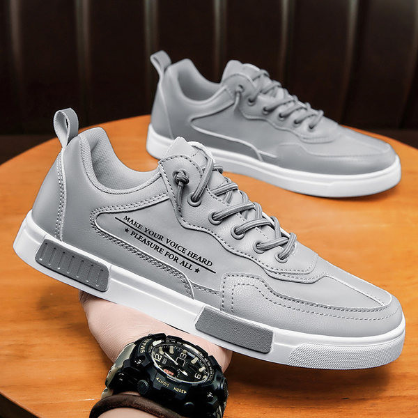 Tenisi de toamna pentru barbati comozi si usori din imitatie de piele