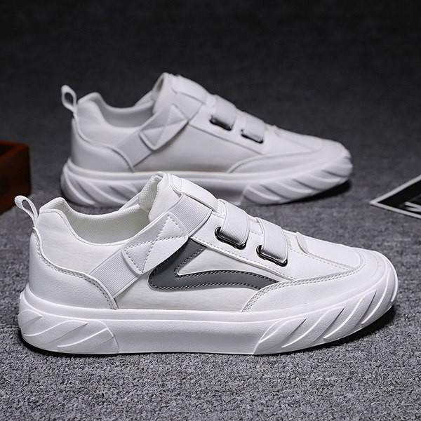 Tenisi barbati din imitatie de piele fara cravate