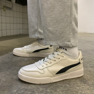 Tenisi casual barbatesti din imitatie de piele pentru toamna si primavara