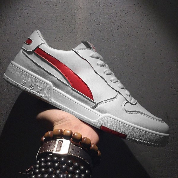 Tenisi casual barbatesti din imitatie de piele pentru toamna si primavara