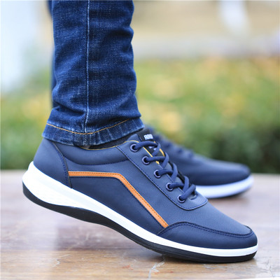 Casual παπούτσια από faux δέρμα με κορδόνια