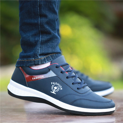 Casual παπούτσια από faux δέρμα με κορδόνια