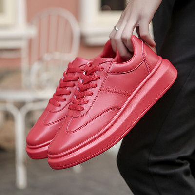 Adidași unisex din piele artificială cu talpă pulverizată