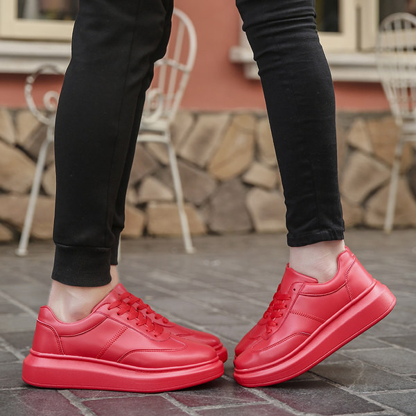 Adidași unisex din piele artificială cu talpă pulverizată