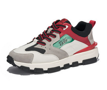 Ανδρικά sneakers eco suede - επίπεδη σόλα