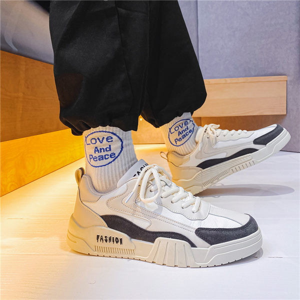 Tenisi casual barbatesti din piele ecologica in doua culori