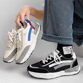 Tenisi barbati din piele intoarsa ecologica