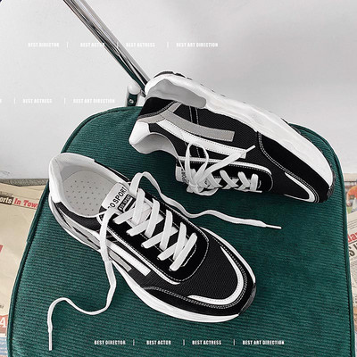 Tenisi barbati din piele intoarsa ecologica